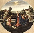 Filippino Lippi Canvas Paintings - Adoration of the Child
